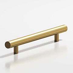 Colonial Bronze 242 Series 8" (203mm) Hole Centers, 12" (305mm) Length,Satin Brass Surface Mount Cabinet Pull / Handle