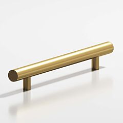Colonial Bronze 242 Series 24" (610mm) Hole Centers, 28" (711mm) Length, Unlacquered Satin Brass Surface Mount Cabinet Pull / Handle