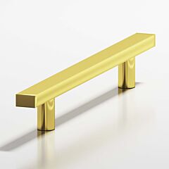 Colonial Bronze 254 Series 8" (203mm) Hole Centers, 12" (305mm) Length, French Gold Surface Mount Cabinet Pull / Handle