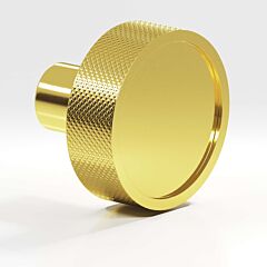 Colonial Bronze 595 Series 1-1/4" (32mm) Diameter, Diamond Knurl Kitchen Cabinet Drawer Knob in French Gold