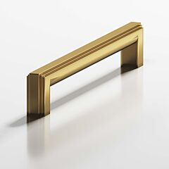 Colonial Bronze 745 Series 8" (203mm) Hole Centers, 8-7/16" (214mm) Length, Satin Brass Surface Mount Appliance Pull / Handle
