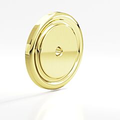 Colonial Bronze 203 Series 1-1/2" (38mm) Diameter, Unlacquered Polished Brass Cabinet Backplate