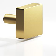 Colonial Bronze 520 Series 1" (25.4mm) Overall Length, Kitchen Cabinet Drawer Knob in Satin Brass