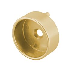 Rok Hardware Closed Pin Mount Support for 1-5/16" Aluminum Round Rods, Dull Brass