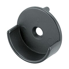 Rok Hardware Open Pin Mount Support for 1-5/16" Aluminum Round Rods, Matte Black