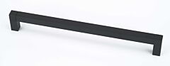 Alno Block Collection 12" (305mm) Hole Centers, 12-5/8" (320mm) Overall Length Appliance Pull in Matte Black Finish