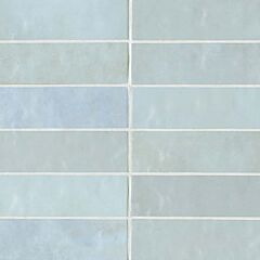 2.5" x 8" Ceramic Tile in Baby Blue