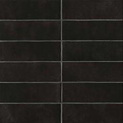 2.5" x 8" Ceramic Tile in Black