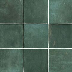 5" X 5" Ceramic Tile in Green