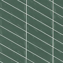 2.5" x 10" Right Chevron Glossy Ceramic Wall Tile in Verde