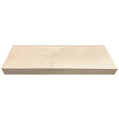 Rok Single Piece 42”L x 10”D x 2-1/2”H, Maple Wall Floating Shelf