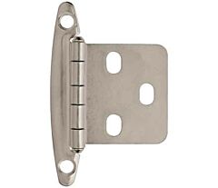 Variable Overlay Non Self-Closing, Face Mount Sterling Nickel Hinge
