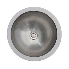 Karran EDGE 300 Series 15-1/4" x 15-1/4" x 5-3/4" Seamless Undermount Single Bowl, ADA Compliant Stainless Steel Vanity Sink