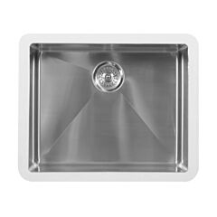 Karran EDGE 500 Series 23-1/2" x 19-1/2" x 14" Seamless Undermount Single Bowl, Stainless Steel Laundry Sink