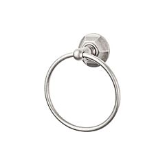 Edwardian Bath Ring Hex Backplate, Antique pewter