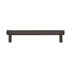 Emtek Select Oil Rubbed Bronze Smooth Bar 6" (152mm) Center to Center with Rectangular Stem in Oil Rubbed Bronze Overall Length 6-3/4” Inch Cabinet Pull/Handle