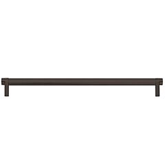 Emtek Select Oil Rubbed Bronze Knurled Bar 12 Inch Center to Center with Rectangular Stem in Oil Rubbed Bronze Overall Length 12-3/4" Inch Cabinet Pull/Handle