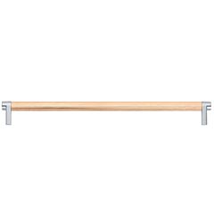 Emtek Select Back to Back 24" (610mm) Center to Center, Appliance Pull with Rectangular Stem in Polished Chrome and Knurled Bar in Satin Copper Finish