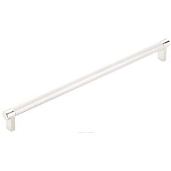 Emtek Select 24" (610mm) Center to Center, Appliance Pull with Rectangular Stem and Knurled Bar in Polished Nickel