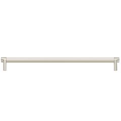 Emtek Select 12" (305mm) Center to Center, Appliance Pull with Rectangular Stem in Polished Nickel and Smooth Bar in Satin Nickel Finish