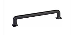 Emtek Timeless Classics Westridge 6'' (152mm) Center to Center, Overall Length 6-3/4" Flat Black Cabinet Hardware Pull / Handle