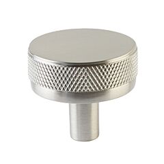 Emtek Select Knurled Conical Knob in Satin Nickel, 1-1/4" (32mm) Diameter Cabinet Hardware Knob