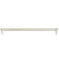 Emtek Select Back to Back 24" (610mm) Center to Center, Appliance Pull with Rectangular Stem in Polished Nickel and Knurled Bar in Satin Nickel Finish