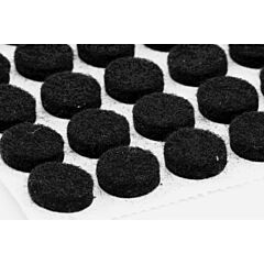 1000 Pack Rok Hardware Heavy Duty 3/8" (9.5mm) Diameter Self-Adhesive Felt Pads, Furniture/Cabinet Bumpers, 1/8" (3mm) Height, Round, Black