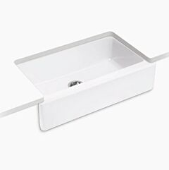 Kohler Dickinson 33-1/16"  (840 mm) X 19-9/16"  (497 mm) undermount, White single-bowl farmhouse kitchen sink 