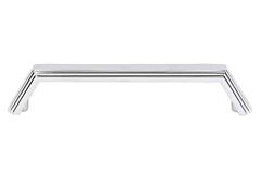 Alno Creations Nicole 4" (102mm) Center to Center, Overall Length 4-5/8" Polished Chrome Cabinet Pull/Handle