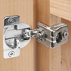 TEC 864 108° Opening Side-Mount Face Frame Hinge, Self-Closing, 1-1/2" Overlay, Screw-On