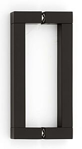 Alno Block 6" (152mm) Center to Center, 6-5/8" (168.5mm) Overall Length Back to Back Glass Door Pull, Bronze