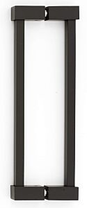 Alno Contemporary II 8" (203mm) Center to Center, 8-5/8" (219mm) Overall Length Back to Back Glass Door Pull, Bronze