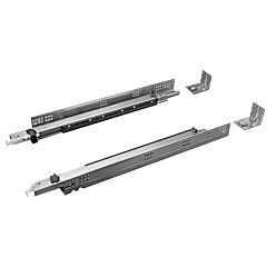 Salice 18" (457mm) F70 PUSH Face Frame Undermount Drawer Slide for 1/2" - 5/8" Material, 170lb Capacity, Full Extension, Push-To-Open