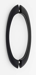 Alno C855 Series 6" (152mm) Center to Center, 7-3/8" (187mm) Overall Length Back to Back Glass Door Pull, Matte Black