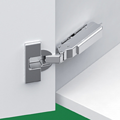 Grass Tiomos 110° Full Overlay Dowelled Soft-Closing Cabinet Hinge, Nickel-Plated