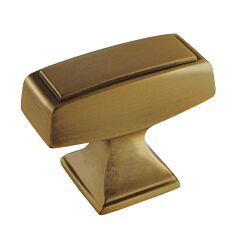 Mulholland 1-1/2 in (38 mm) Length Gilded Bronze Cabinet Knob