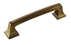 Mulholland 3-3/4 in (96 mm) Center-to-Center Gilded Bronze Cabinet Pull
