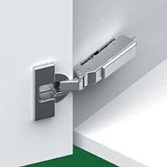 Grass Tiomos 120 Degree 3mm Cranking Overlay Self Closing Press In 2 Cam Cabinet Hinge 42mm Holes (Hinges)