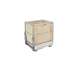 Aluminum Pull-Out Hamper with Metal Frame, 18-1/16 X 19-5/16 in