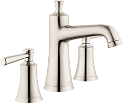 Hansgrohe Joleena Widespread Faucet 100 with Pop-Up Drain 1.2 GPM, Brushed Nickel