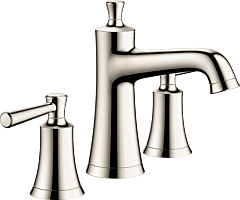 Hansgrohe Joleena Widespread Faucet 100 with Pop-Up Drain 1.2 GPM, Polished Nickel