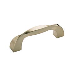 Twist Style 3 Inch (76mm) Center to Center, Overall Length 3-5/8 Inch Elusive Golden Nickel Kitchen Cabinet Pull/Handle