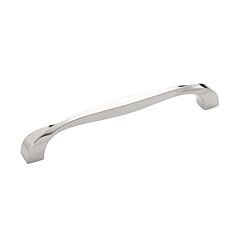 Twist Style 6-5/16 inch (160mm) Center to Center, Overall Length 6-15/16 Inch Polished Nickel Kitchen Cabinet Pull/Handle