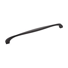 Twist Style 12 inch (305mm) Center to Center, Overall Length 12-11/16 inch Black Iron Kitchen Cabinet Pull/Handle
