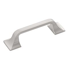 Forge Style 3 Inch (76mm) Center to Center, Overall Length 4-3/4 inch Satin Nickel Kitchen Cabinet Pull/Handle