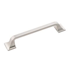 Forge Style 5-1/32 Inch (128mm) Center to Center, Overall Length 6.3125 inch satin Nickel Kitchen Cabinet Pull/Handle