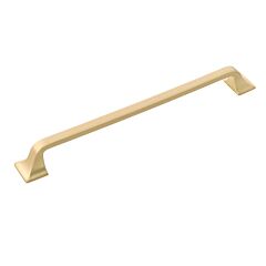 Forge Style 8-13/16 Inch (224mm) Center to Center, Overall Length 10-1/8 inch Brushed Golden Brass Kitchen Cabinet Pull/Handle