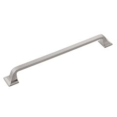 Forge Style 8-13/16 Inch (224mm) Center to Center, Overall Length 10-1/8 inch Satin Nickel Kitchen Cabinet Pull/Handle