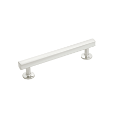 Hickory Hardware Woodward Collection 5-1/16" (128mm) Center to Center Bar Cabinet Pull in Satin Nickel